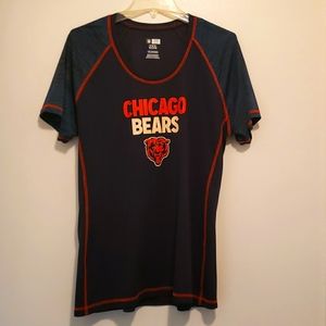 Women's NFL Chicago Bears TShirt Large Navy Orange